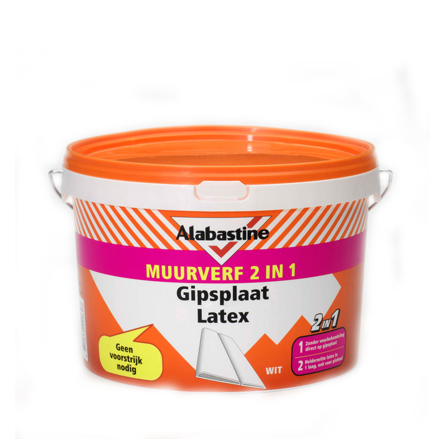 Muurverf2in1Gipsplaatlatex-emmer-Alabastine