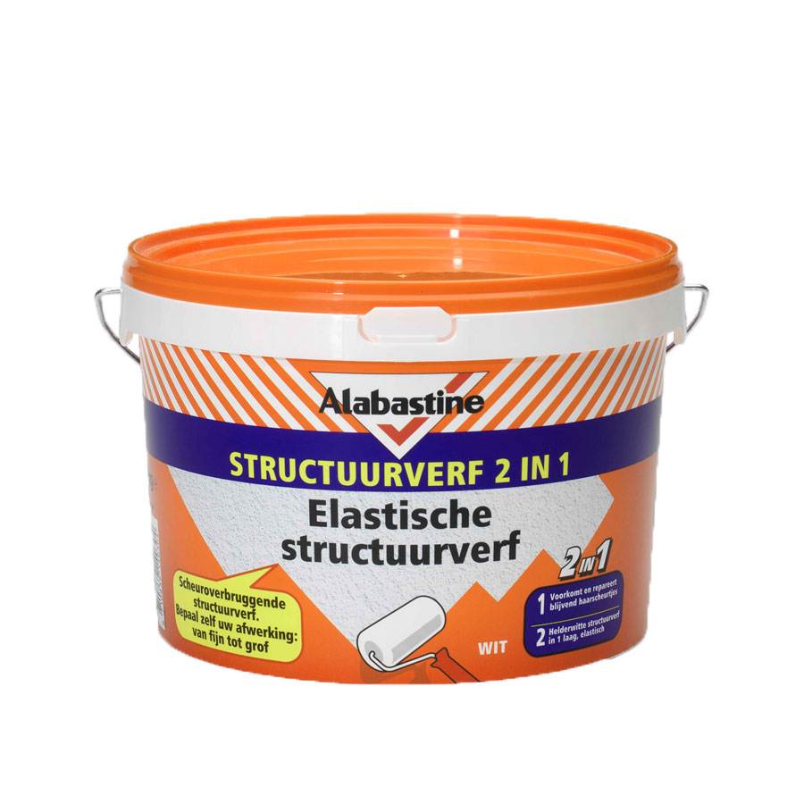 Structuurverf2in1ElastischeStructuurverf-emmer-Alabastine