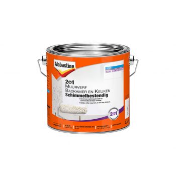 2in1 Muurverf Badkamer en Keuken Schimmelbestendig 2,5 L (8710839146108) Thumbnail