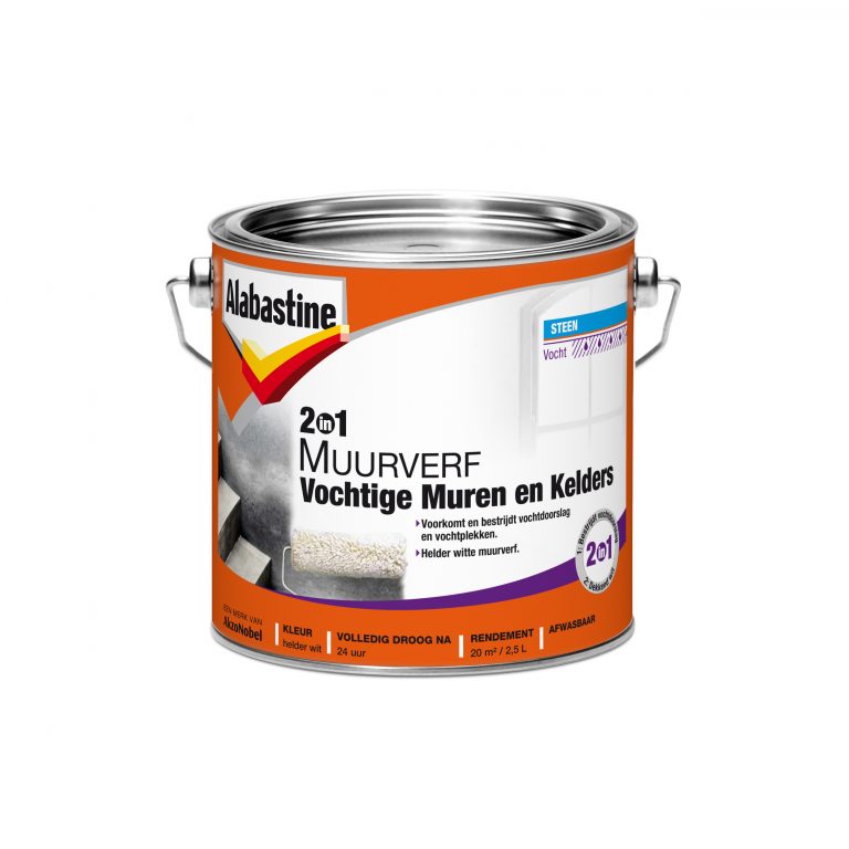 2in1 Muurverf Vochtige Muren en Kelders Alabastine